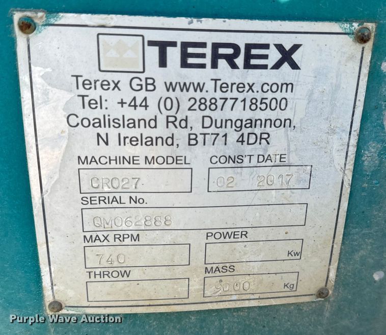 image for item NL9814 2017 Powerscreen Trakpactor 320SR impact crusher screening plant