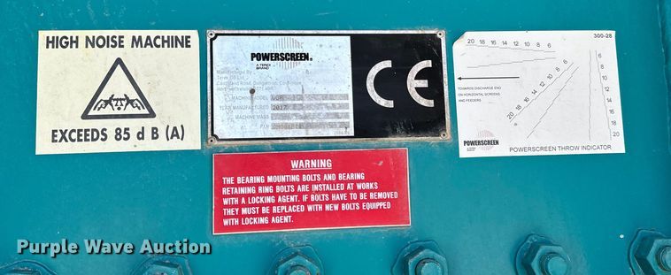 image for item NL9814 2017 Powerscreen Trakpactor 320SR impact crusher screening plant