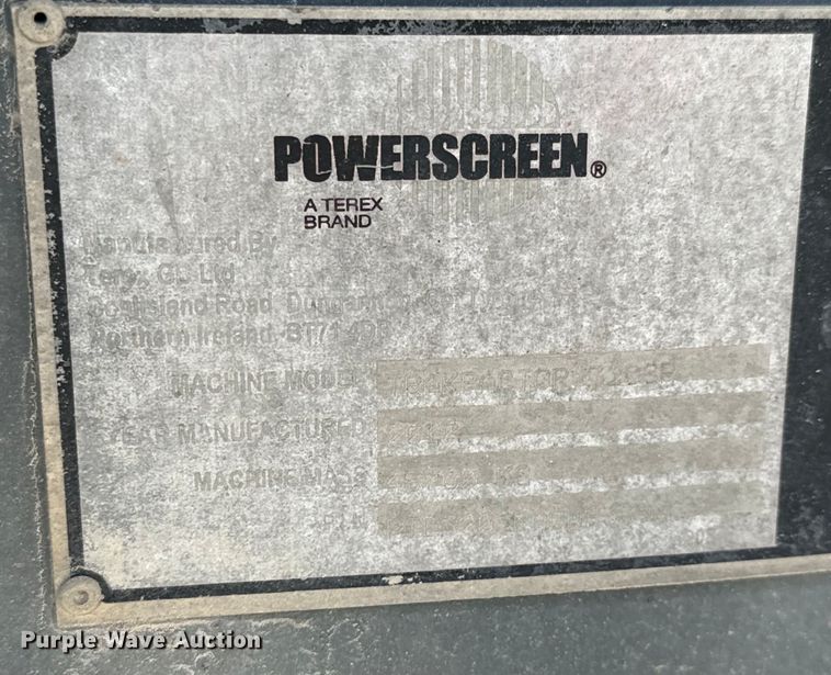 image for item NL9814 2017 Powerscreen Trakpactor 320SR impact crusher screening plant