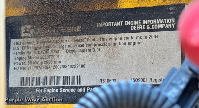 image for item NL9860 2005 John Deere 325 skid steer loader