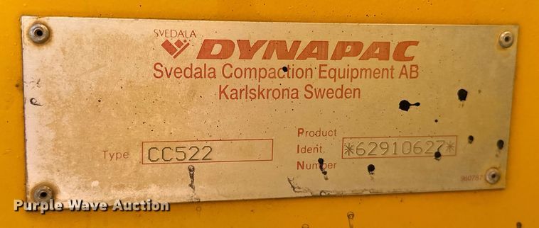 image for item NR9923 1999 Dynapac  CC522 double drum vibratory roller