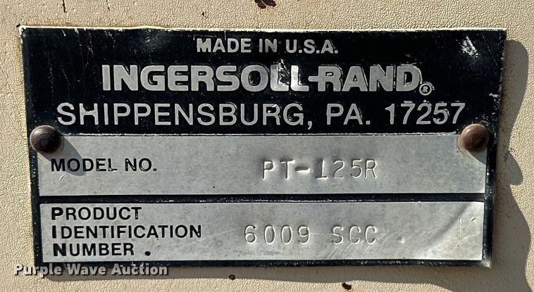 image for item NR9925 1993 Ingersoll Rand PT125R pneumatic roller