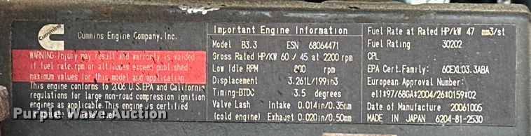 image for item NR9943 2007 Ditch Witch  FX60 vacuum excavator