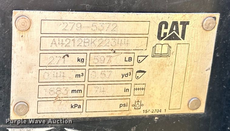 image for item NR9959 2018 Caterpillar  262D skid steer loader