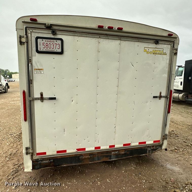 image for item NT9268 2014 Doolittle  enclosed cargo trailer