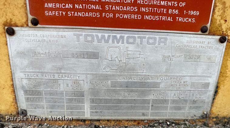 image for item NT9289 Caterpillar  AH40 forklift