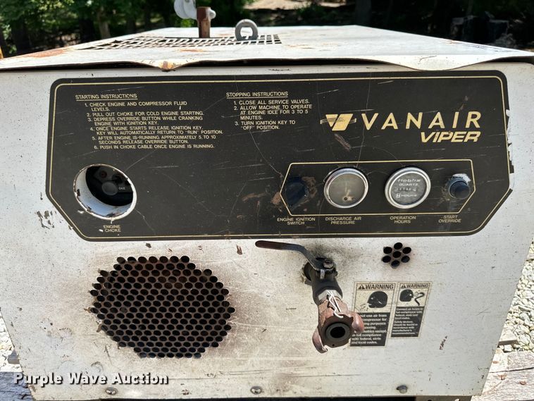 image for item NT9316 Vanair  Viper air compressor