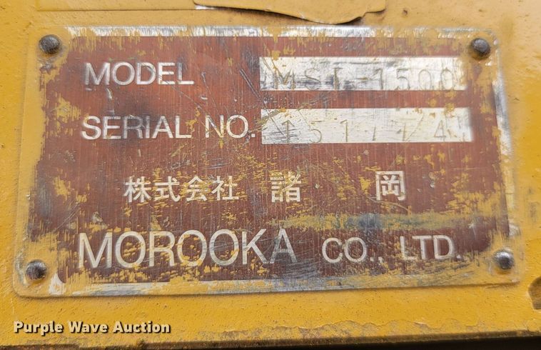 image for item NZ9881 Morooka MST1500 track carrier