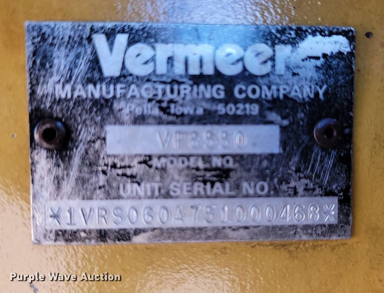 image for item NZ9883 2005 Vermeer V8550A cable plow