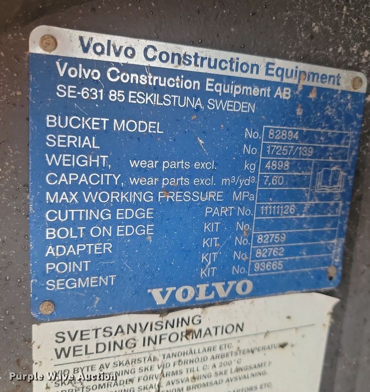 image for item NZ9890 2014 Volvo L350F wheel loader