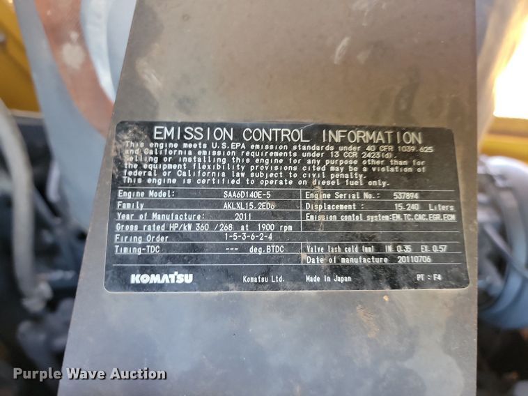 image for item NZ9902 2012 Komatsu D155AX-6 dozer