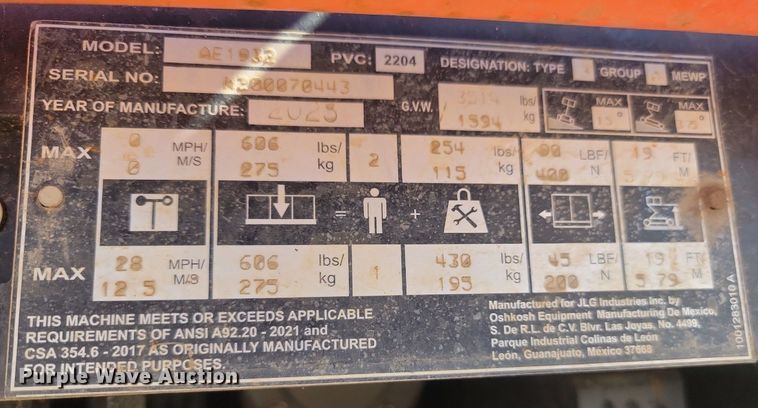 image for item NZ9904 (3) scissor lifts