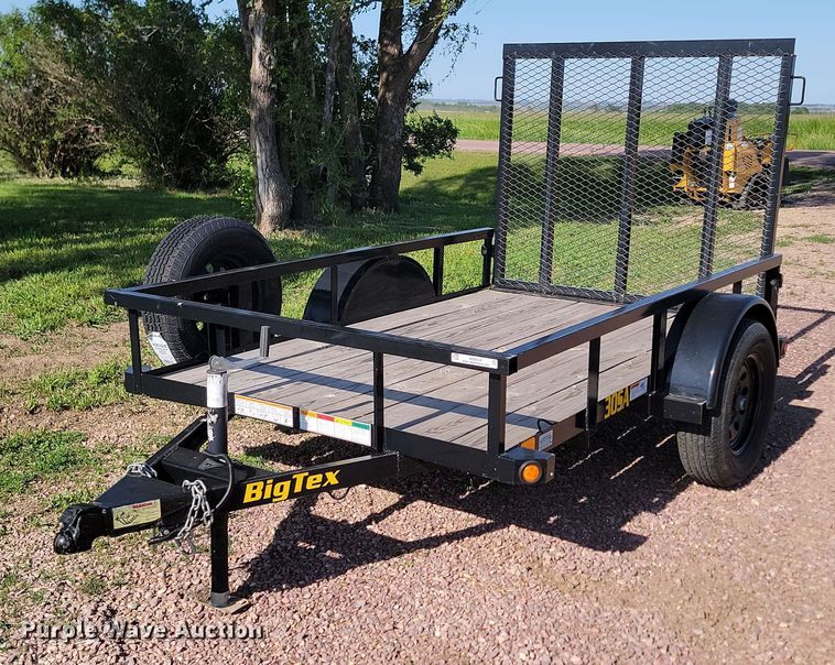 image for item NZ9914 2022 Big Tex 30SA utility trailer