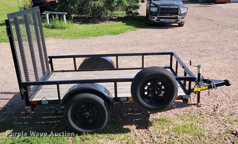image for item NZ9914 2022 Big Tex 30SA utility trailer