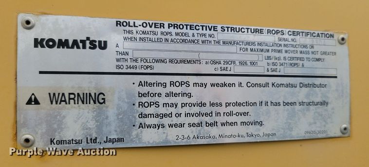 image for item NZ9920 2005 Komatsu  WA320 wheel loader
