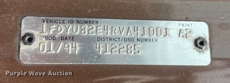 image for item OG9948 1994 Ford  L8000 dump truck