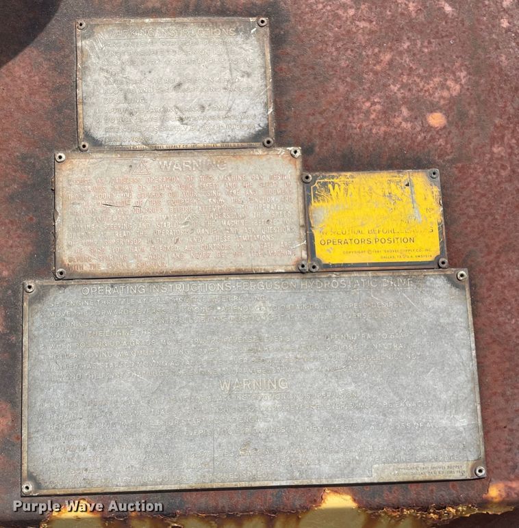 image for item OG9958 1990 Ferguson  46A double drum roller