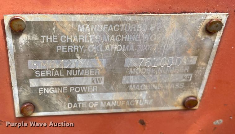 image for item OG9965 1995 Ditch Witch  7610 trencher