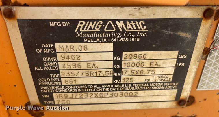 image for item OG9976 2006 Ring-o-matic  750  vacuum excavator