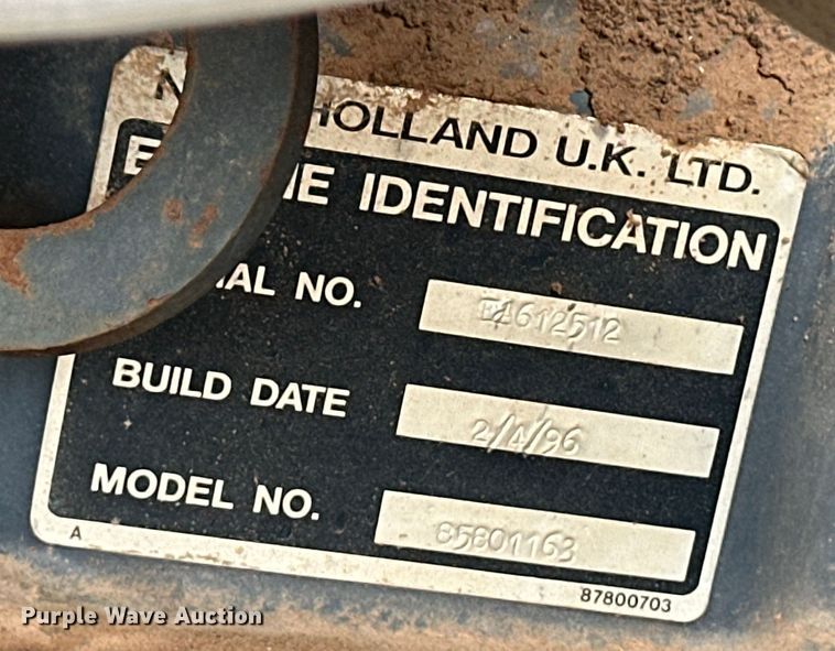 image for item OI9138 1996 New Holland 555E backhoe