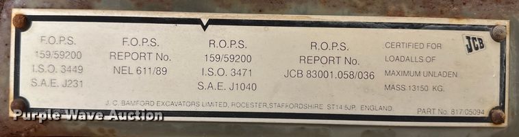 image for item OI9139 1998 JCB 508C telehandler