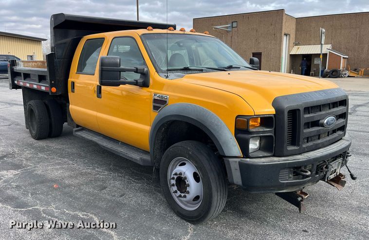 image for item DP2140 2008 Ford  F450 Super Duty XL dump flatbed truck