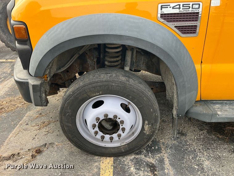 image for item DP2140 2008 Ford  F450 Super Duty XL dump flatbed truck