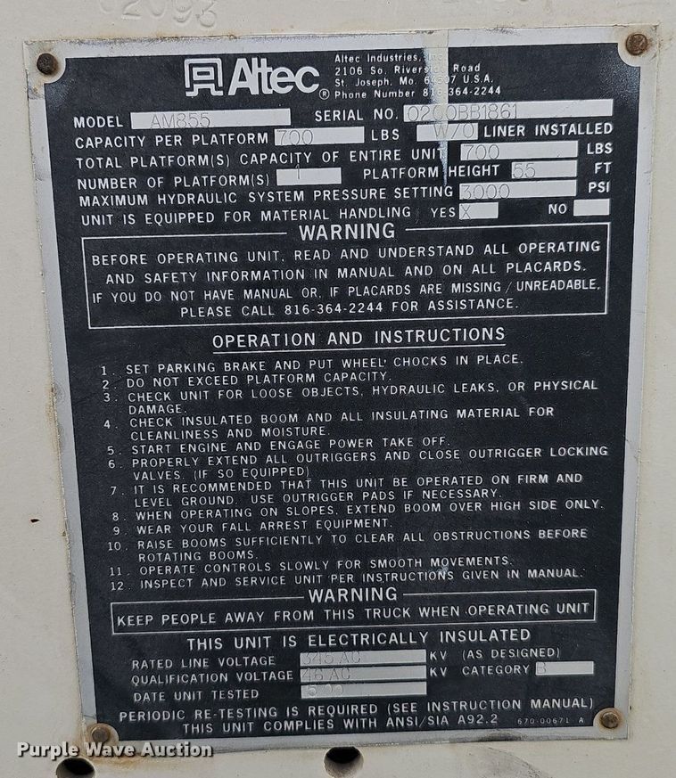 image for item DP6431 1999 Freightliner FL80 bucket truck