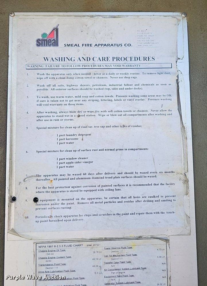 image for item DP6446 2002 Spartan Gladiator FF ladder fire truck