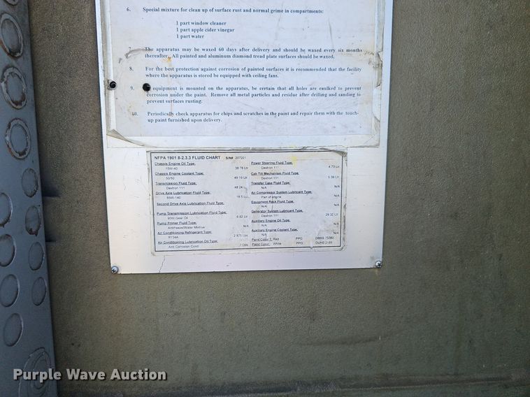 image for item DP6446 2002 Spartan Gladiator FF ladder fire truck