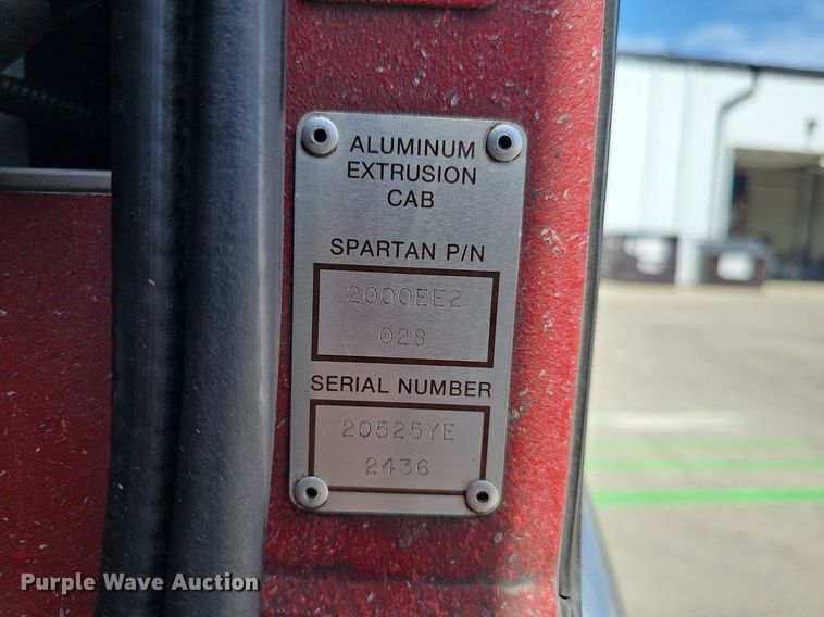 image for item DP6446 2002 Spartan Gladiator FF ladder fire truck