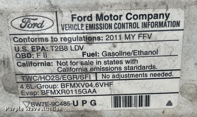 image for item EG0467 2011 Ford Crown Victoria Police Interceptor 