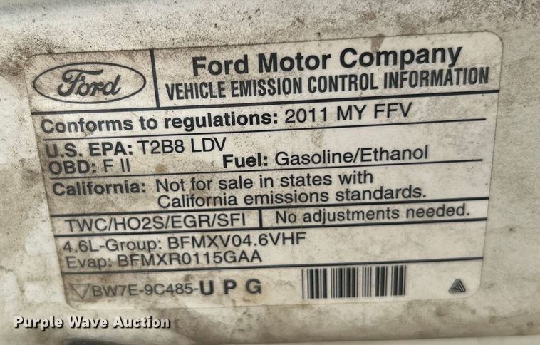 image for item EG0468 2011 Ford Crown Victoria Police Interceptor 