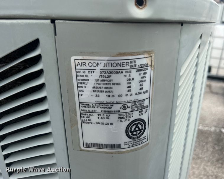 image for item EG0477 (3) Trane air conditioners