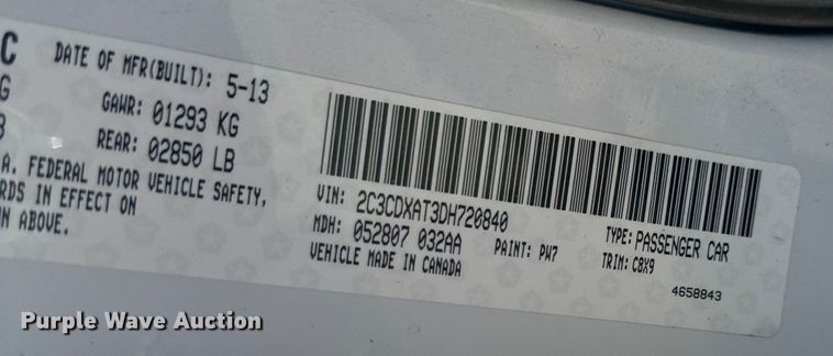 image for item EH6824 2013 Dodge  Charger Police 