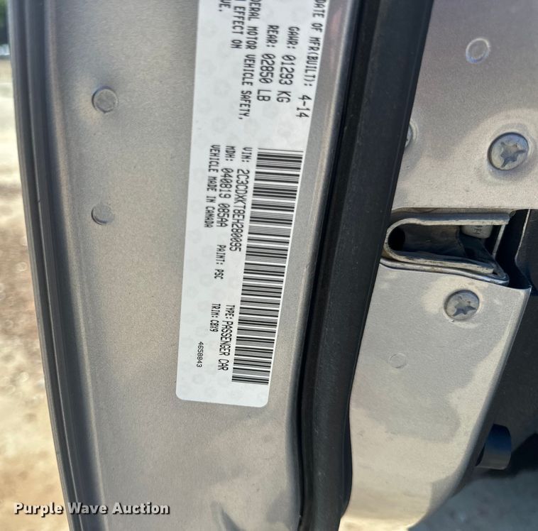 image for item EH6830 2014 Dodge Charger Police 