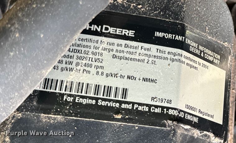 image for item EH6849 2004 John Deere  5320 MFWD tractor