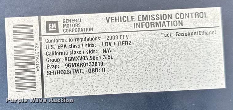 image for item EH6851 2009 Chevrolet  Impala LS 