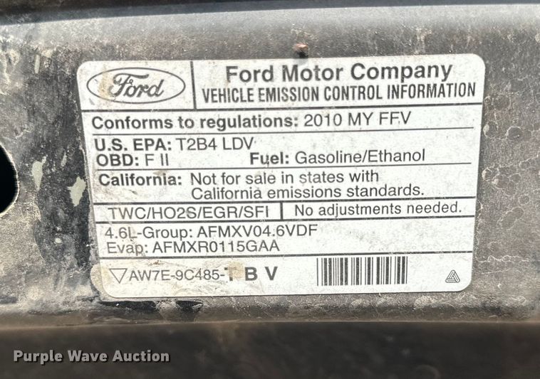 image for item EH6869 2010 Ford Crown Victoria Police Interceptor 