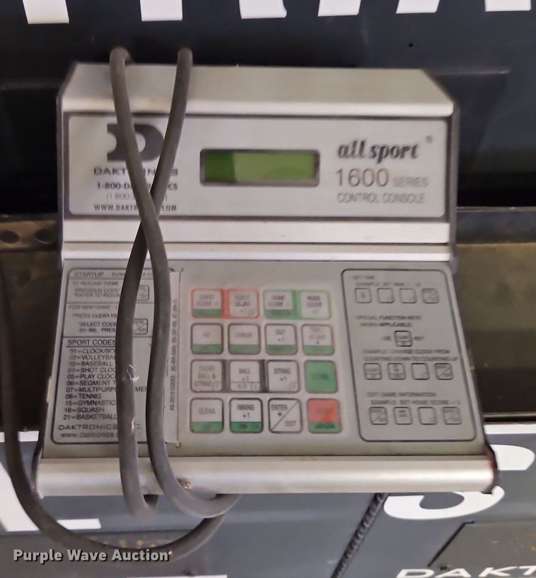 image for item EI3866 (2) Daktronics 1600 scoreboards 