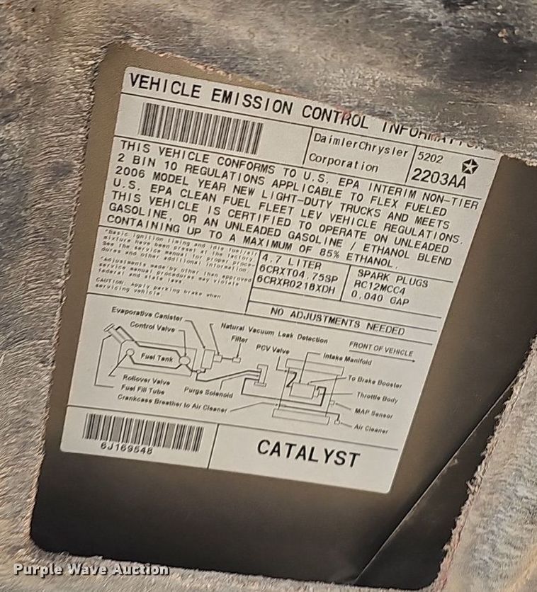 image for item EJ5554 2006 Dodge Ram 1500 Quad Cab pickup truck