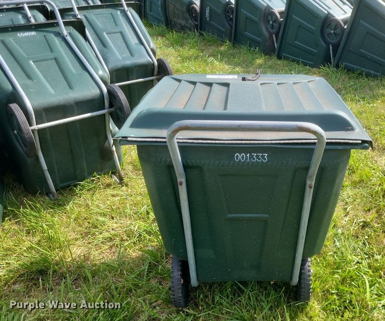image for item EJ7991 Approximately 100 Amerikart trash carts 