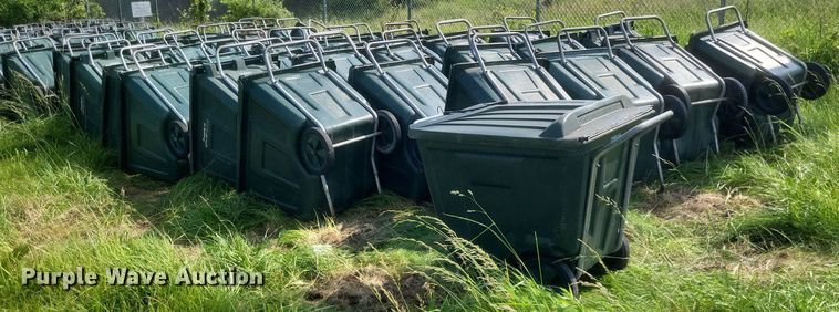 image for item EJ7994 Amerikart  Approximately 50 Amerikart trash carts 