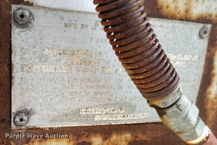 image for item EK1371 1980 Fruehauf FB8-P2-40 dry van trailer