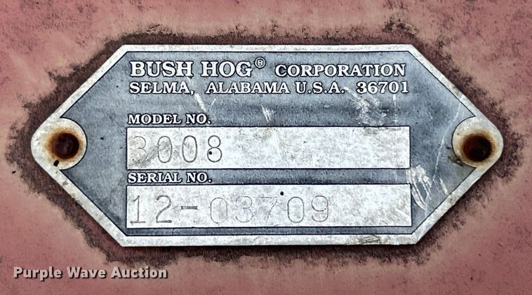 image for item EK4726 Bush Hog 3008 rotary mower