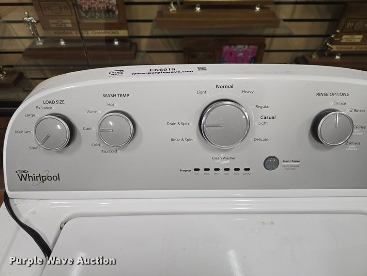 image for item EK6019 Whirlpool washer and dryer