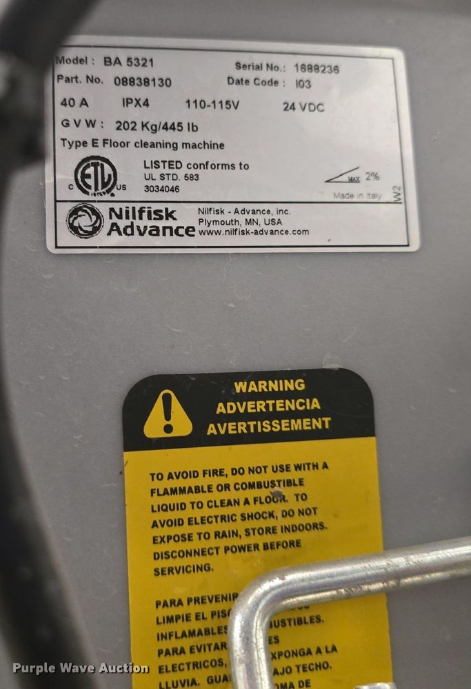 image for item EK6045 Janitorial equipment 