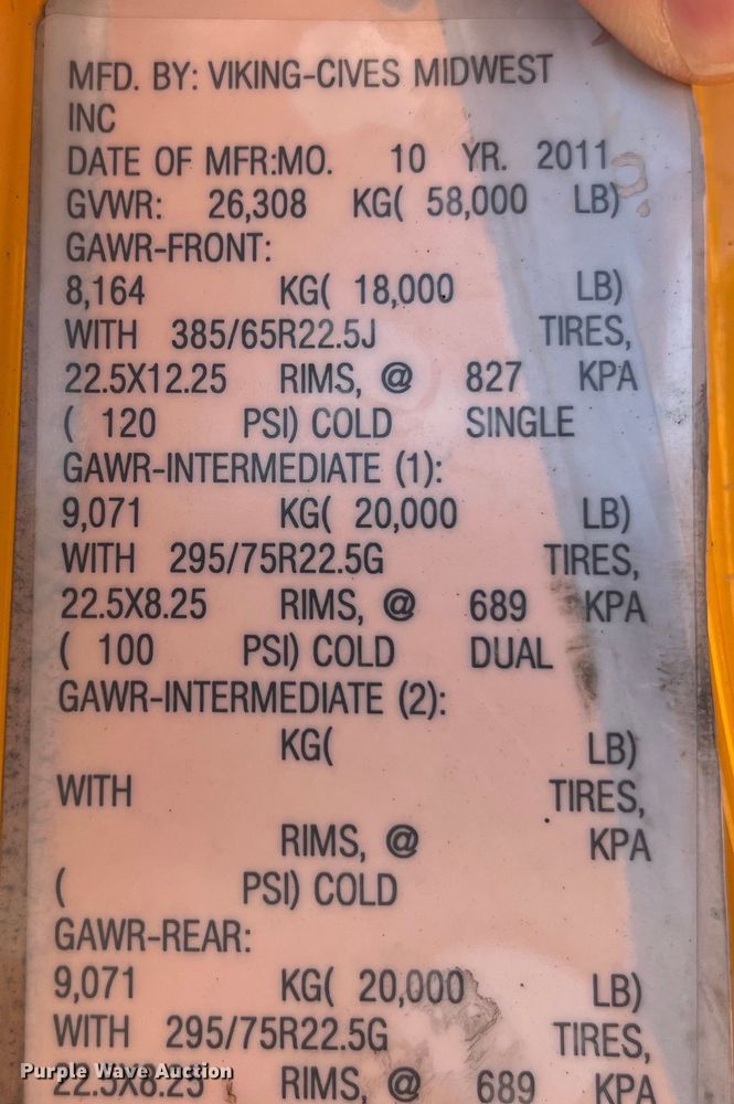 image for item EK8592 2012 International  7500 dump truck