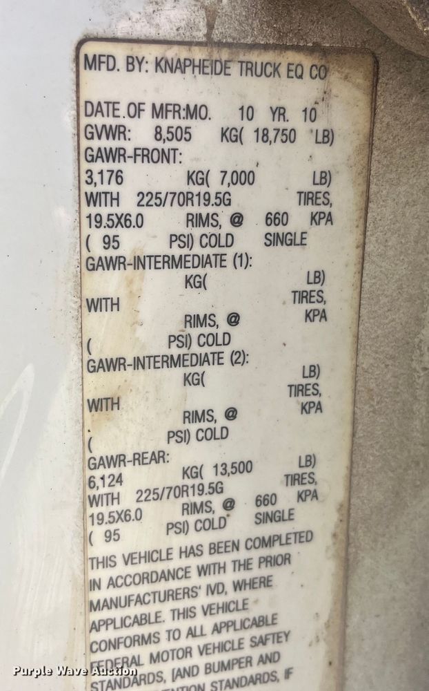 image for item EK8609 2011 Dodge Ram 5500HD dump flatbed truck