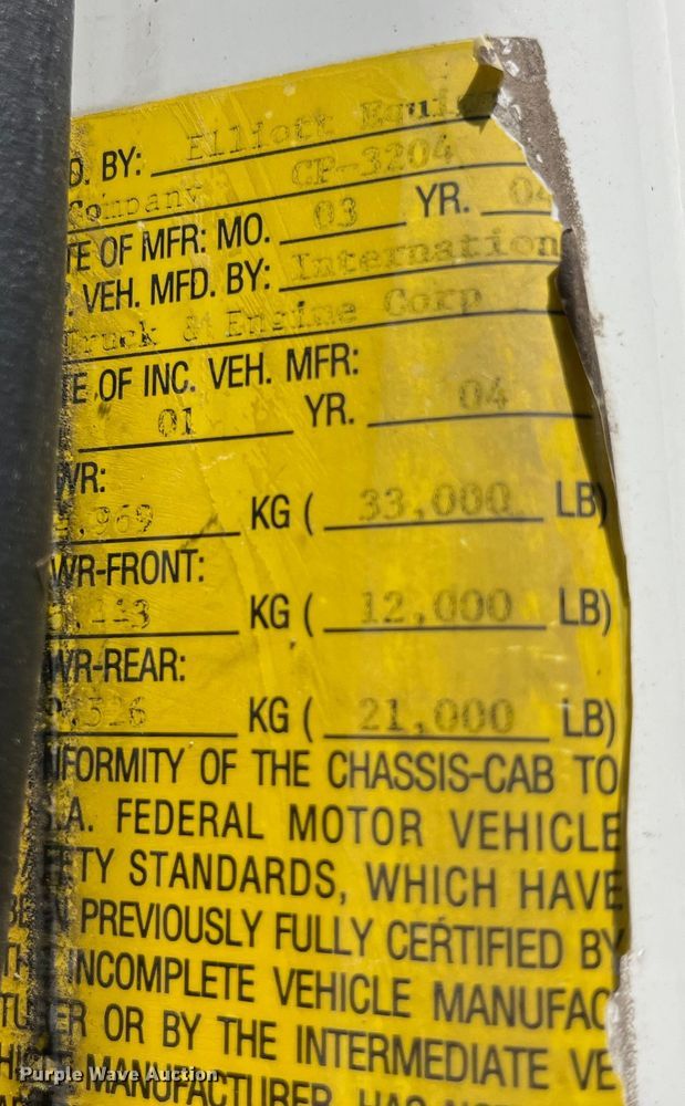 image for item EK8614 2005 International  4300 bucket truck